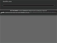 Tablet Screenshot of duolife.com